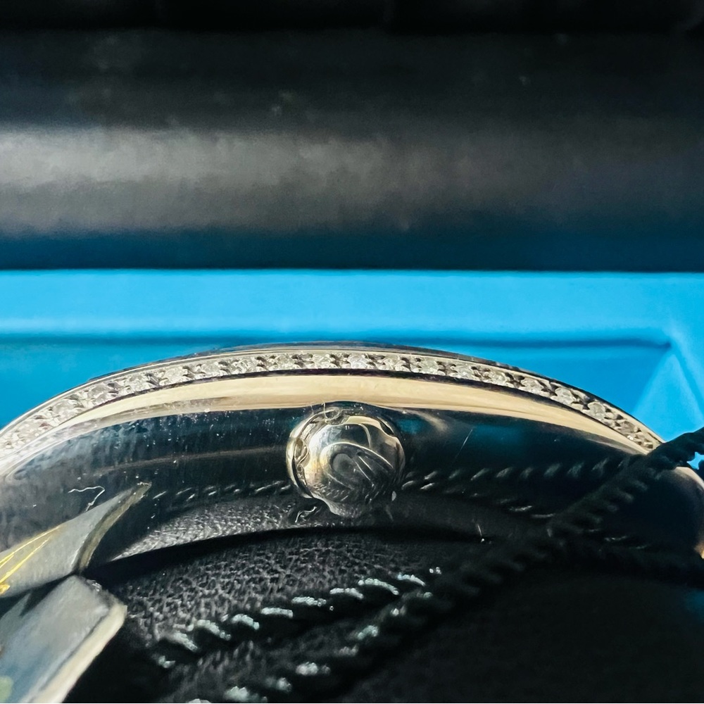 Elini Nazar Blue Lucky Hand Hamsa Steel
Diamond Quartz Watch on
Leather Strap💙 - Picture 11 of 16